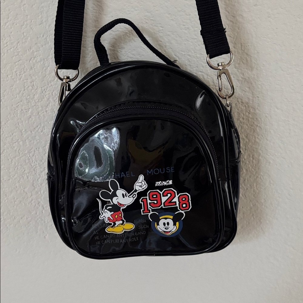 Black Mickey Mouse Mini Backpack